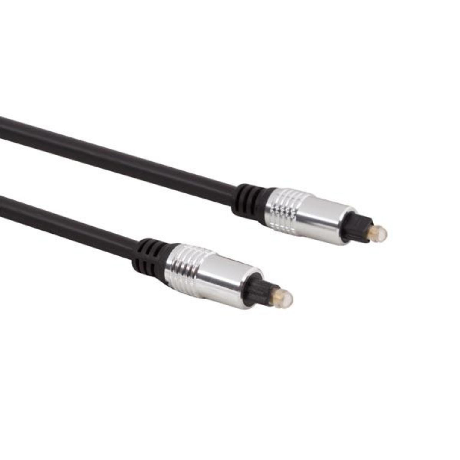 HQ - Optische kabel - 1.5 meter - Zwart