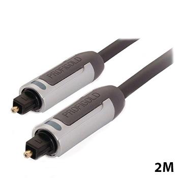 Profigold - Optische kabel - 2 meter - Zwart