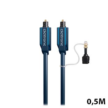 Clicktronic - Optische kabel - 0.5 meter - Blauw